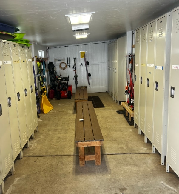 Ski lockers at Slopeside